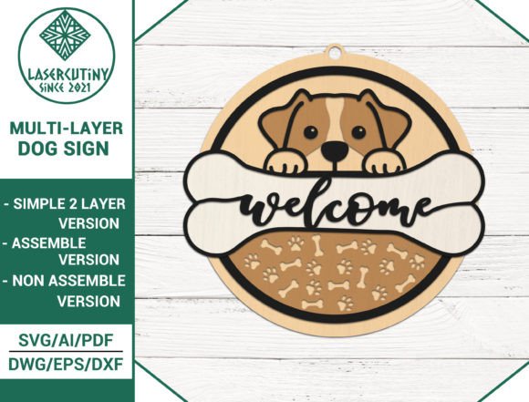 Download Multi-Layer Assemble Dog Sign Svg - Dog sign Collection