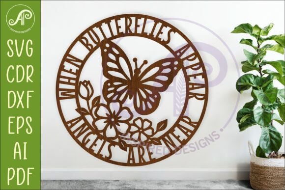 Download Butterfly Memorial Wall Sign SVG - Butterfly memorial wall sign Collection