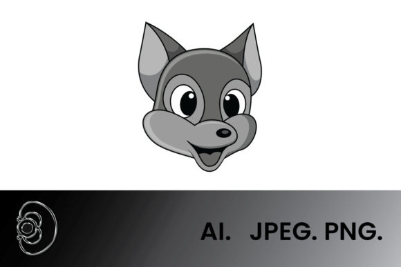 Download Greyscale Cute Face Foxes Illustration - Premium Bundle