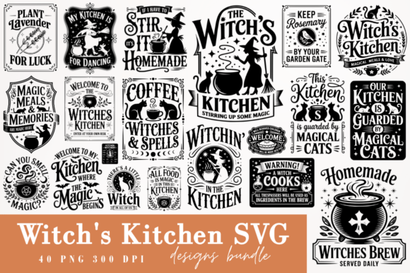 Download Witch's Kitchen SVG Designs Bundle - Svg designs Collection